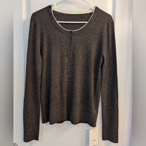 NWT Maynas Women's Black Long Sleeve Top Sz L